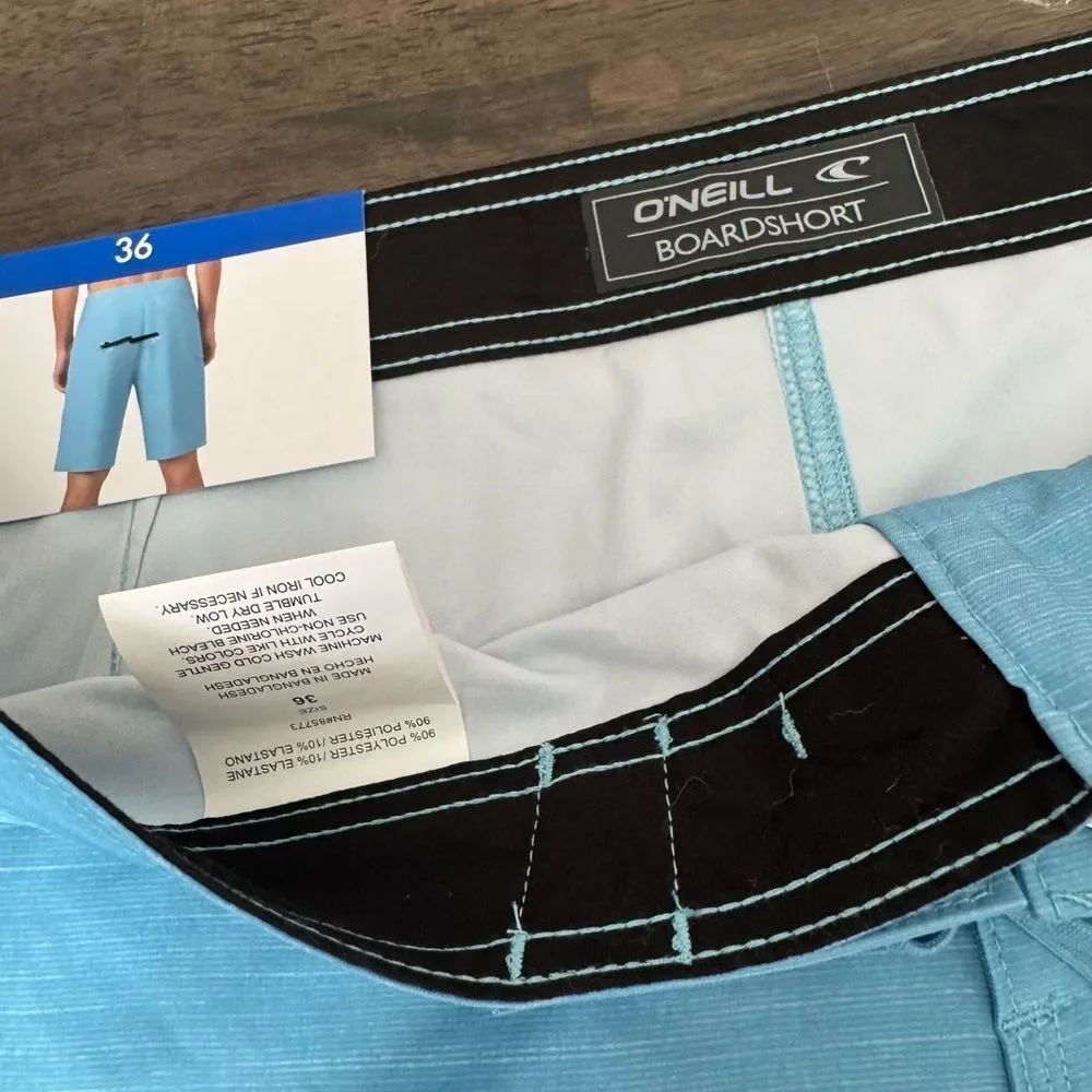 O’Neill Men’s Blue Swim Trunks Board Shorts 36